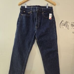 GAP High Rise Straight Leg Jeans – Size 29 – Dark Wash Cheeky Straight